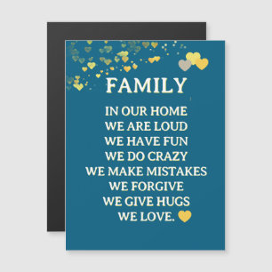 Familie Liefde! Leuk MAGNETISCHE kaart
