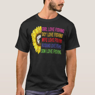 Familie Liefde Vissen Meisje Liefde Vissen Vrouwen T-shirt