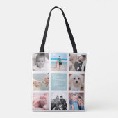Familie liefde zegening | 16 Foto Tote Bag (Achterkant)