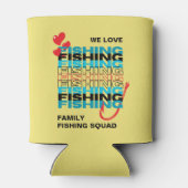 Familie LOVE VIST Team Squad Yellow Blikjeskoeler (Achterkant)