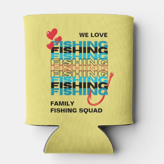 Familie LOVE VIST Team Squad Yellow Blikjeskoeler (Achterkant)