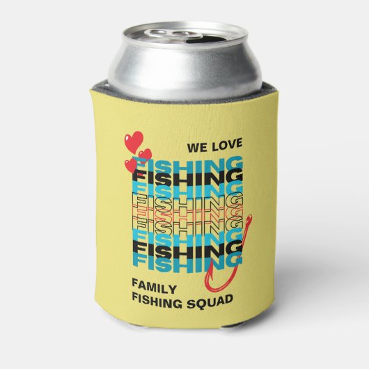 Familie LOVE VIST Team Squad Yellow Blikjeskoeler (Blikje Achterkant)