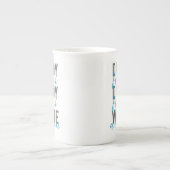 Familie Lyric Song Funny Papa waar ben je? Porselein Kop (Voorkant)