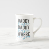 Familie Lyric Song Funny Papa waar ben je? Porselein Kop (Rechts)