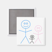 Familie Magneet (Voorkant / Achterkant)