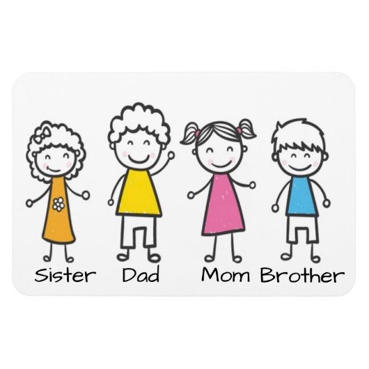 Familie Magneet (Horizontaal)