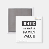 Familie magneet vierkant (Voorkant / Achterkant)