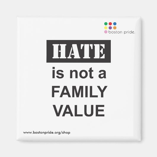 Familie magneet vierkant (Voorkant)