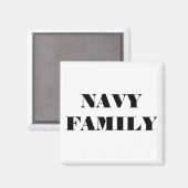 familie Magnet Navy (Voorkant / Achterkant)