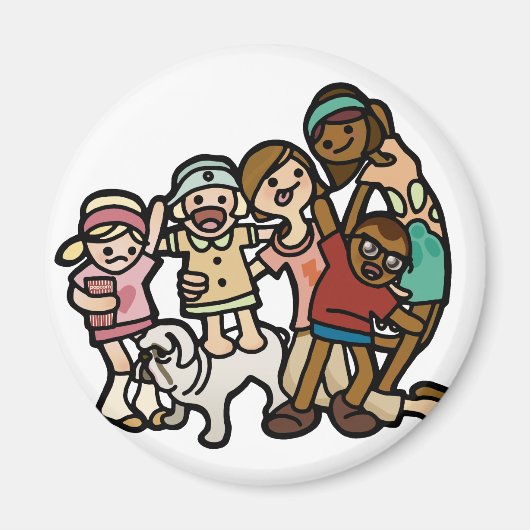 Familie magnetisme. magneet (Voorkant)