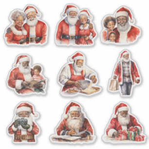 Familie Man Zwarte Sinterklaas Sticker