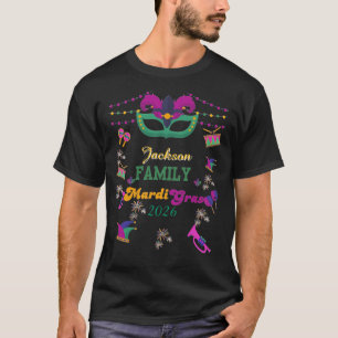 Familie Mardi Gras 2026, bijpassende Carnaval T-shirt