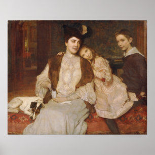Familie Markl van Alois Delug -  kunst Poster