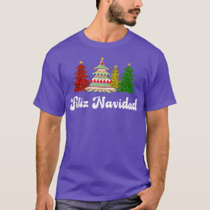 Familie Matching Feliz Navidad Spaans Meican Kerst T-shirt