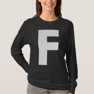Familie Matching Halloween Carnaval Letter F Capit T-shirt