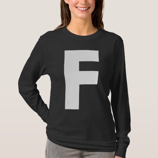 Familie Matching Halloween Carnaval Letter F Capit T-shirt (Voorkant)