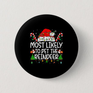 Familie Matching Kerst Mis Meer Waarschijnlijk De Ronde Button 5,7 Cm