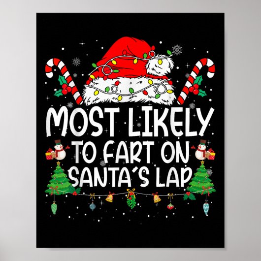 Familie Matching Kerstmis Meest Waarschijnlijk Wer Poster (Voorkant)