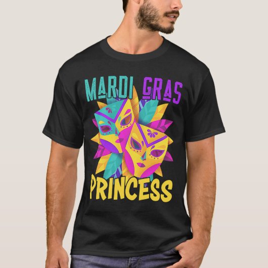 Familie Matching Mardi Gras Princess Carnival Cost T-shirt (Voorkant)