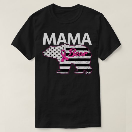 Familie Matching T-shirt Mama Beer Breast Cancer A (Design voorkant)