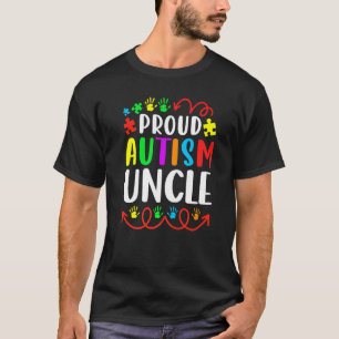 Familie Matching Trots Autisme Oom Liefde Autisme T-shirt