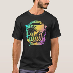 Familie Matching Vakantie Strand Zomer Hol T-shirt