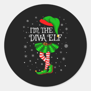 Familie Matching Vrouwen Meisjes Ik Ben De Diva El Ronde Sticker