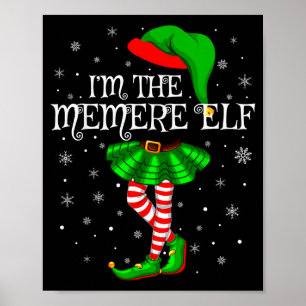 Familie Matching Vrouwen Meisjes Ik ben de Memere  Poster