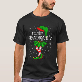 Familie Matching Vrouwen Meisjes Ik ben de Oma Elf T-shirt