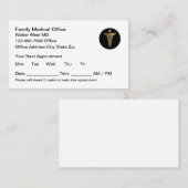 Familie Medische Kantoor Afspraakkaarten Afsprakenkaartje (Voorkant / Achterkant)