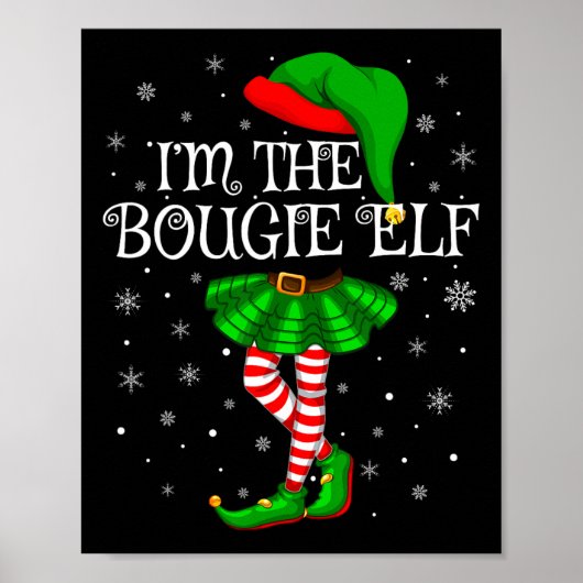 Familie-meisjes Meisjes Ik ben de Bougie Elf Chr Poster (Voorkant)