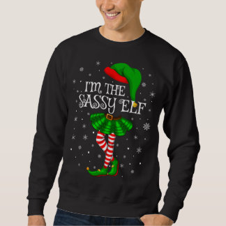 Familie-meisjes meisjes Ik ben de Sassy Elf Chri Trui