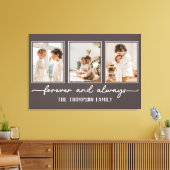 Familie Memories Bruin Gepersonaliseerd Foto Colla Canvas Afdruk (Insitu (Woonkamer))