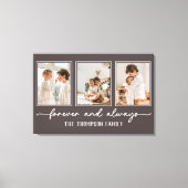 Familie Memories Bruin Gepersonaliseerd Foto Colla Canvas Afdruk (Voorkant)