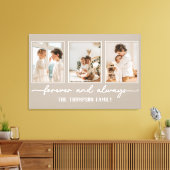 Familie Memories Greige Gepersonaliseerd Foto Coll Canvas Afdruk (Insitu (Woonkamer))