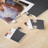 Familie met Editable Year ZigZag Photo Collage Legpuzzel (Zijkant)