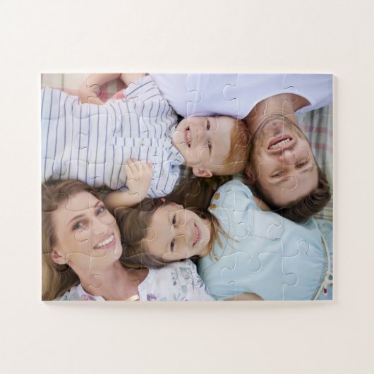 Familie met een overmaat van 11 x 14 inch Puzzle Legpuzzel (Horizontaal)