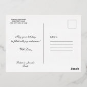 Familie met Folie kerstmis Kaart (Achterkant)