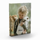 Familie met jaardatum fotoblok (Links)