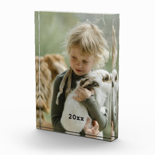 Familie met jaardatum fotoblok (Rechts)