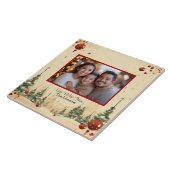 Familie met kerstfeest tegeltje (Zijkant)