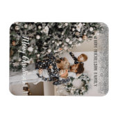 Familie met kerstfeestdagen magneet (Horizontaal)