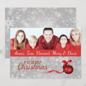 Familie met kerstkaart (Voorkant / Achterkant)