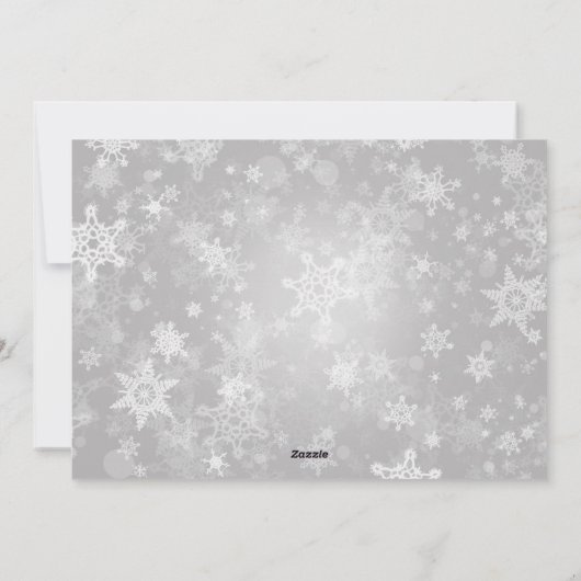 Familie met kerstkaart (Achterkant)