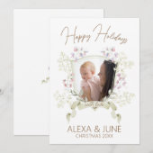 Familie met kerstkaart (Voorkant / Achterkant)