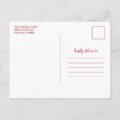 Familie met kerstrood briefkaart (Achterkant)