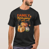 Familie met Thanksgiving T-shirt (Voorkant)
