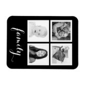 Familie met vier foto's magneet (Horizontaal)