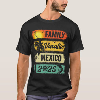 Familie Mexico Vakantie 2025 Matching Groep Famili T-shirt