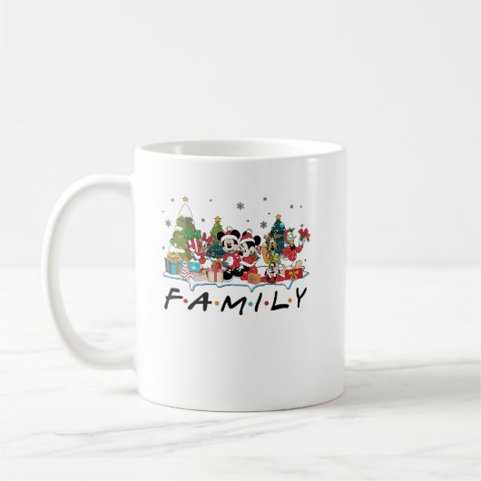 Familie Mickey en vriend Kerstmis Koffiemok (Links)